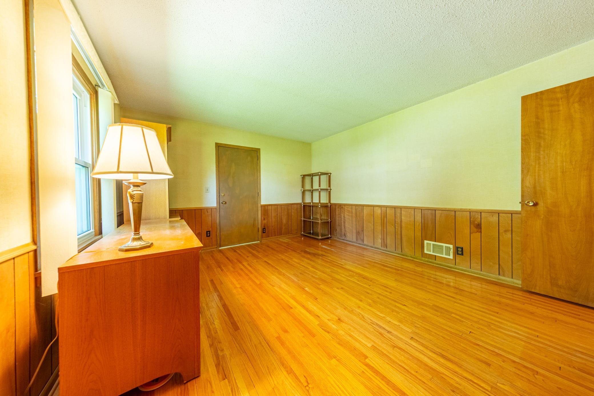 1 of 3 bedrooms on the main floor
