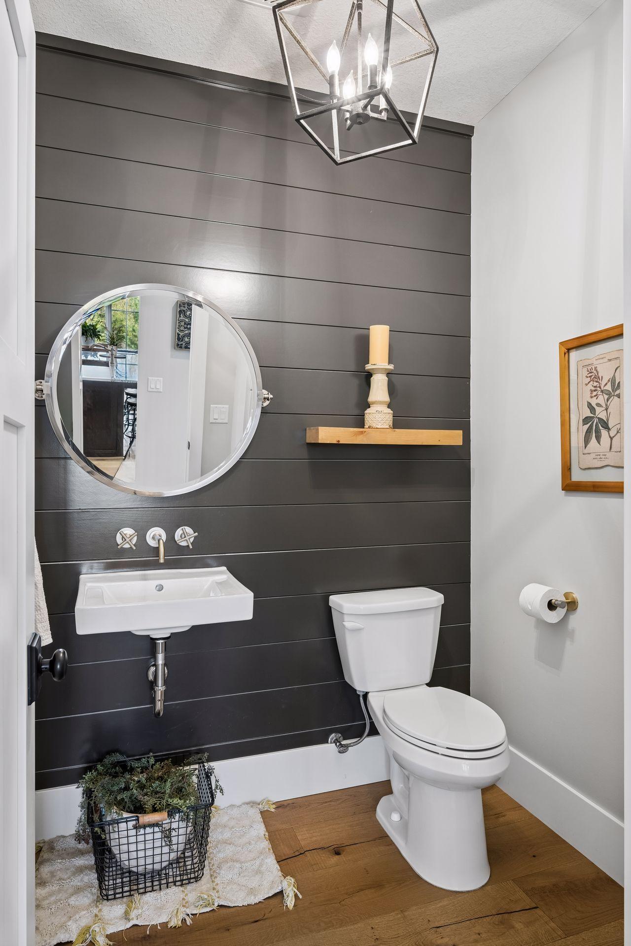 Half bath on the main level.