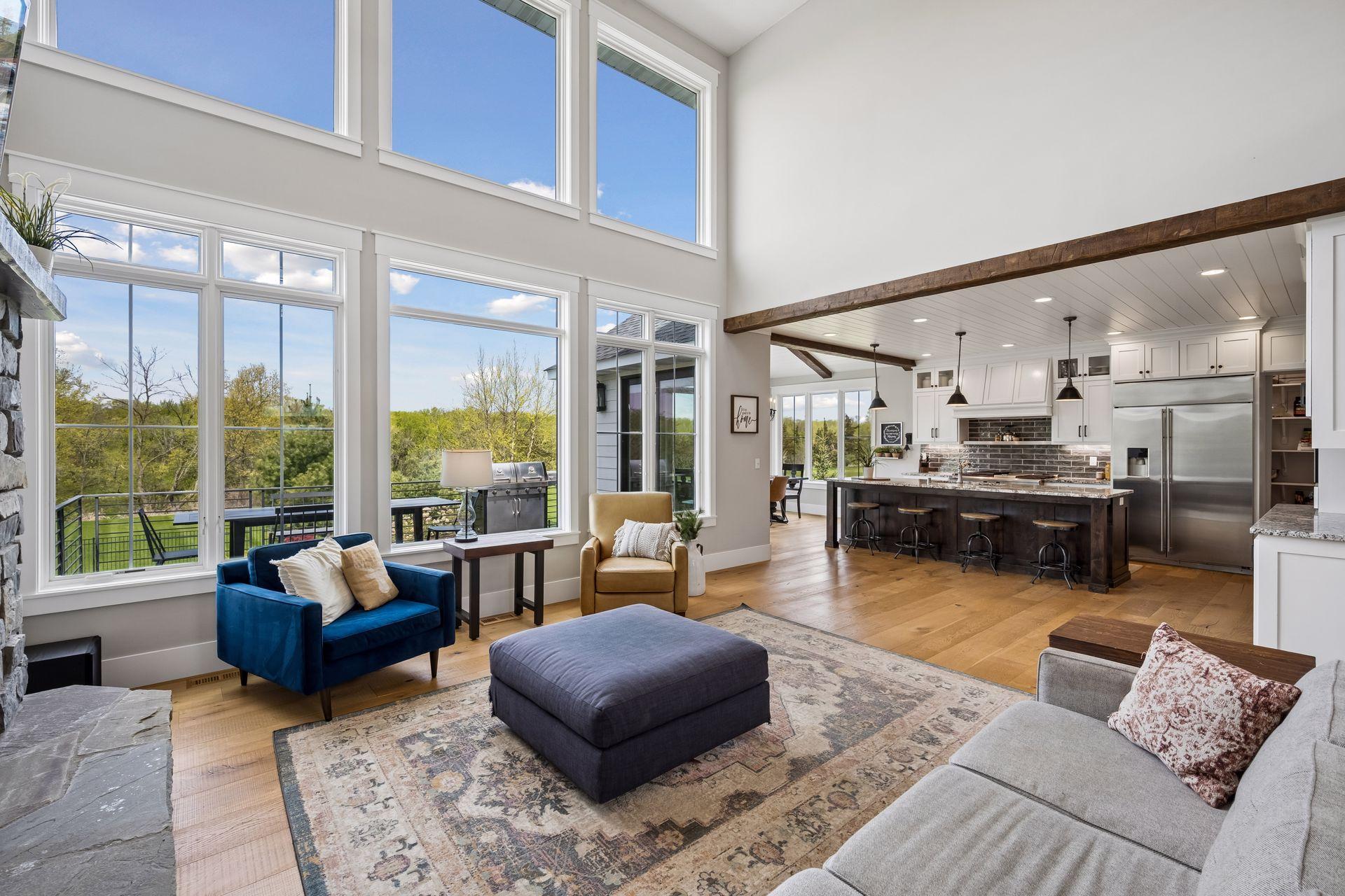 Step inside to the bright and open floor plan with white oak flooring throughout!