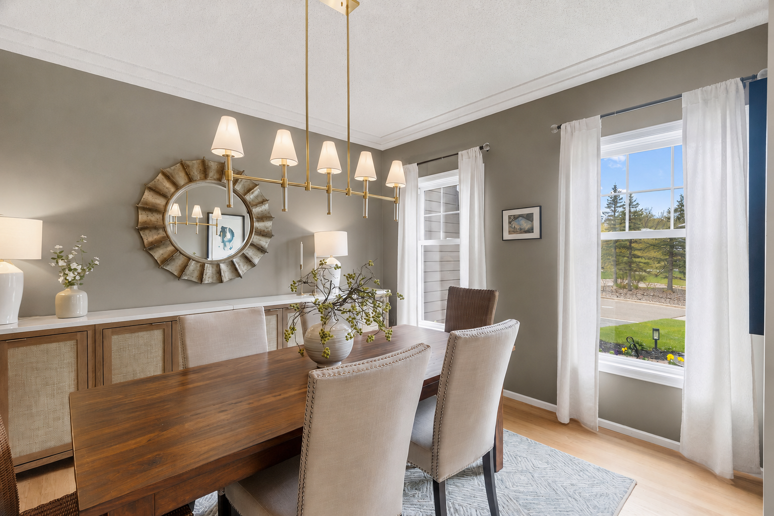 Spacious dining area. Updated lighting throughout home!