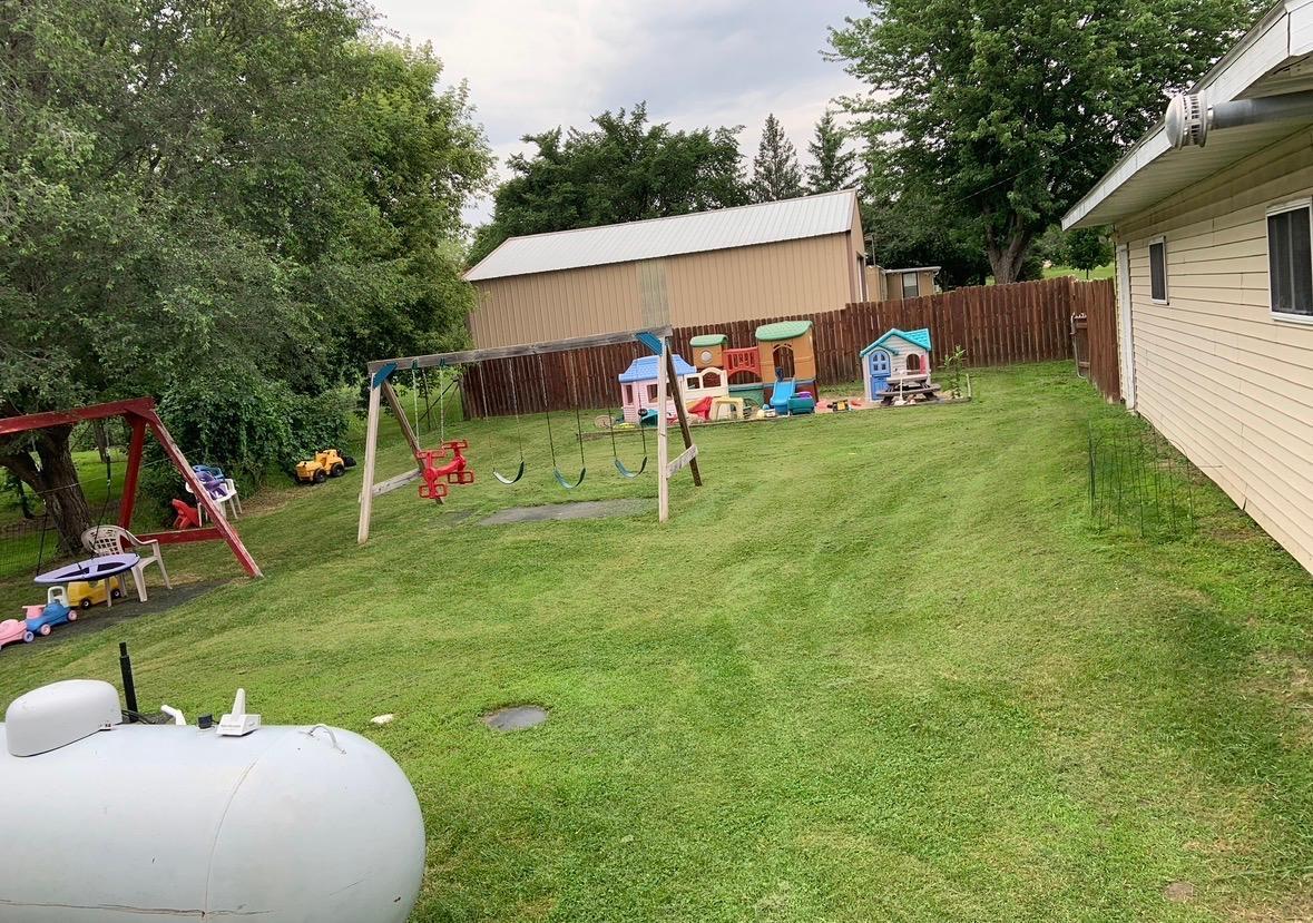 Summer backyard
