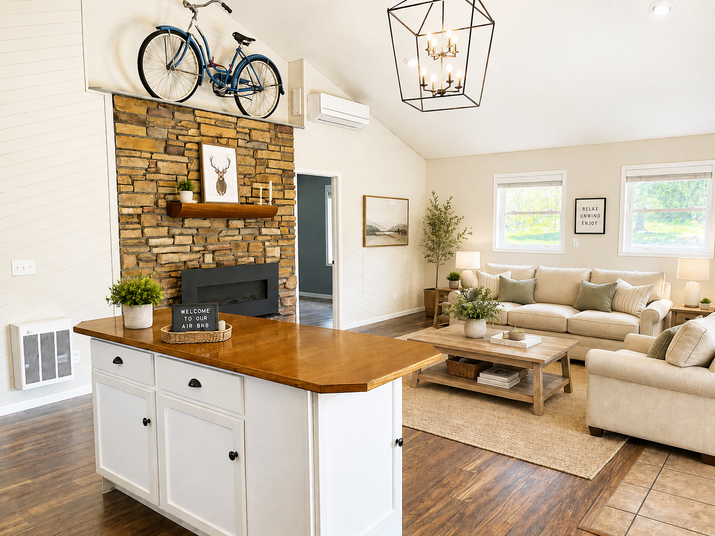 Virtually Staged Living Room