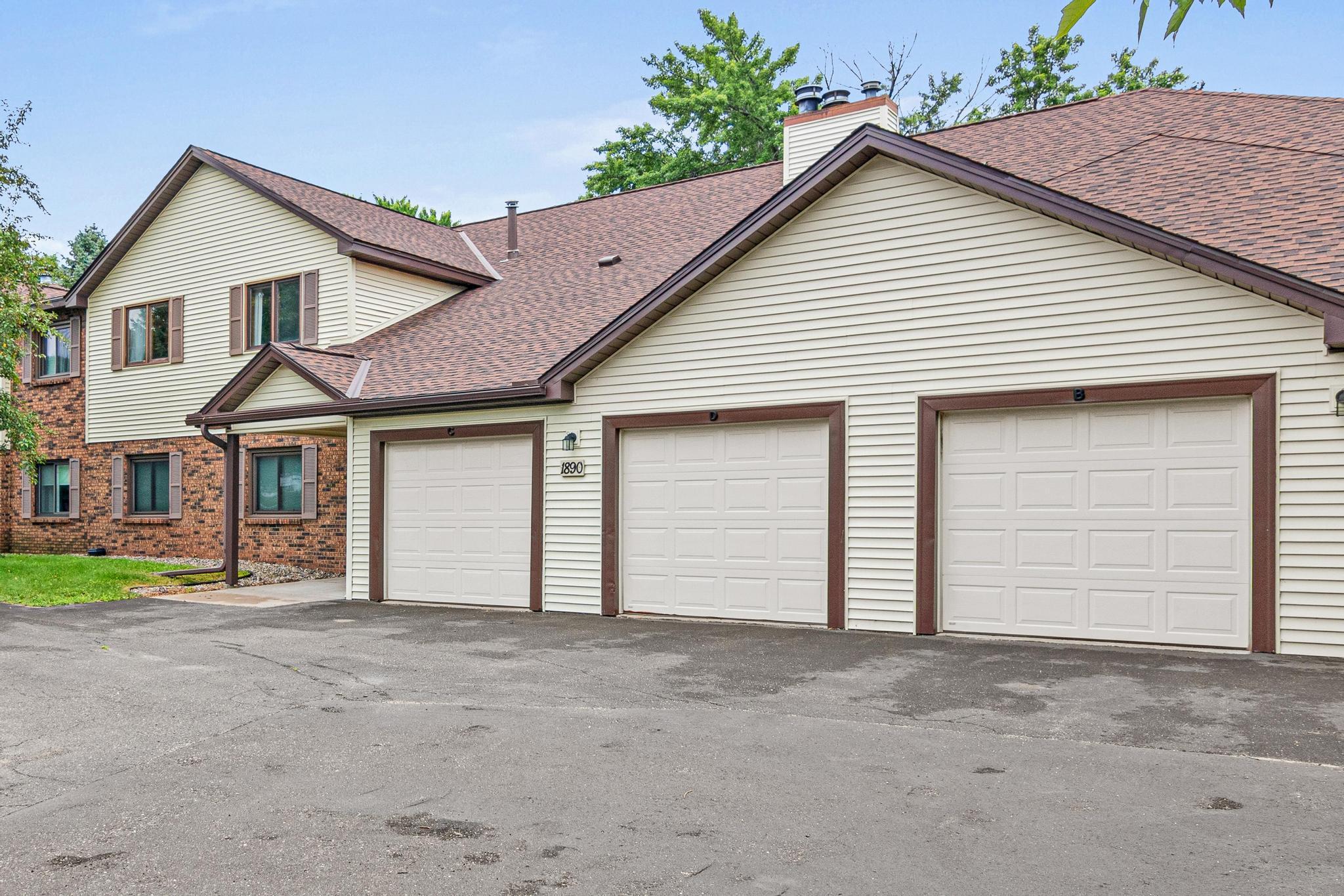 The garage stall for unit C is the far left stall.