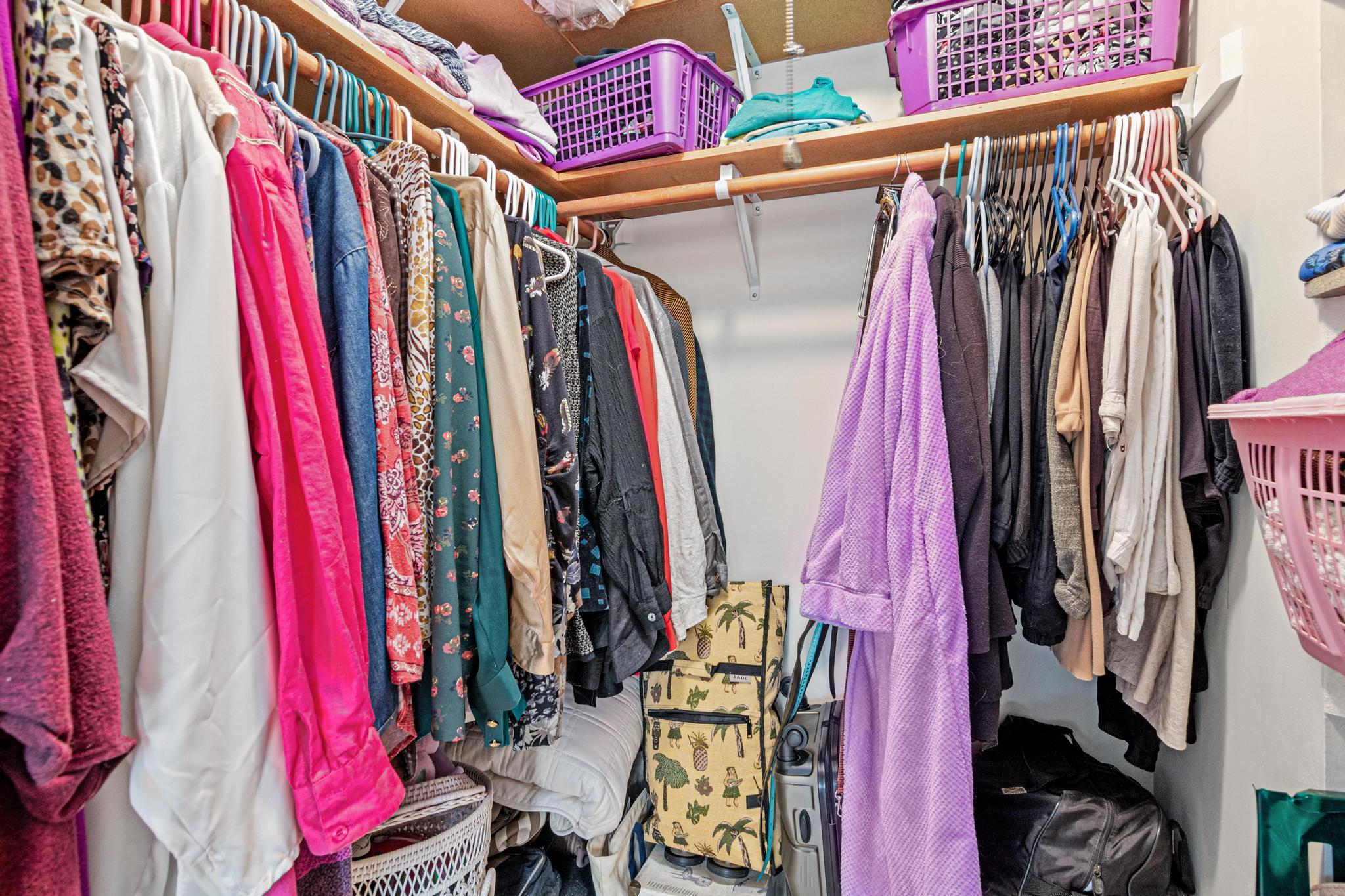 Primary closet is a walk-in!