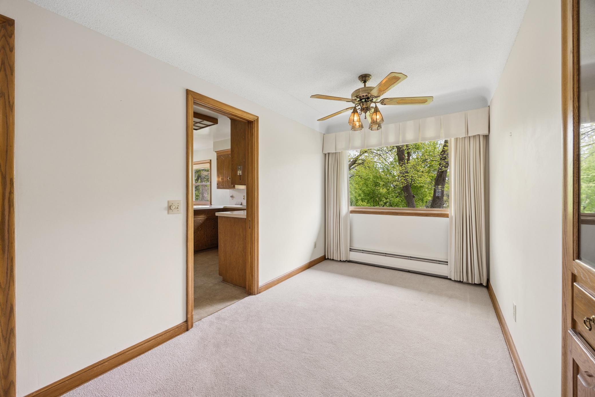 Formal dining room is conveniently located just off the kitchen.