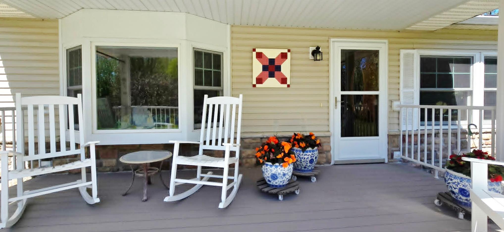 Sit on the front porch and enjoy the views!