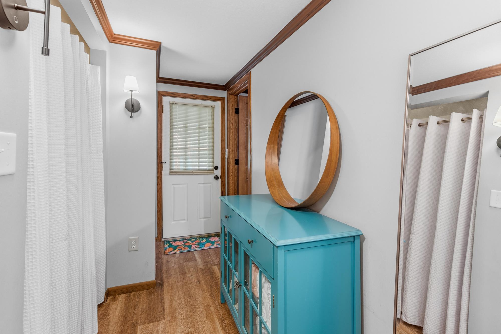 A walkout basement to the patio.