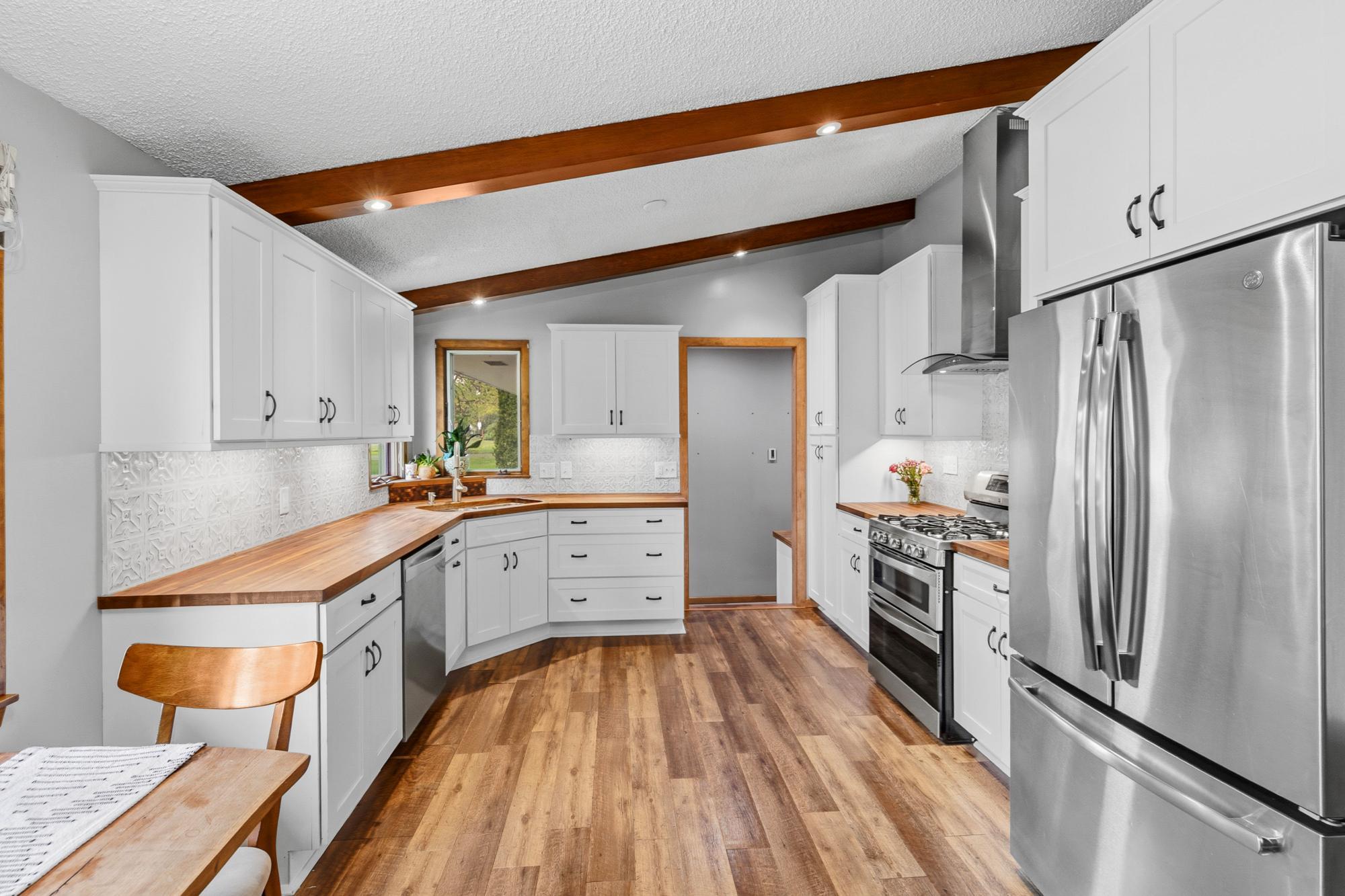 Totally remodeled kitchen to open up the space!