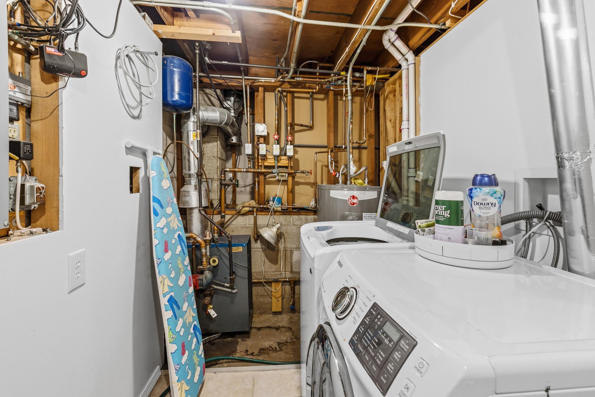 Laundry and mechanical room in the basement.