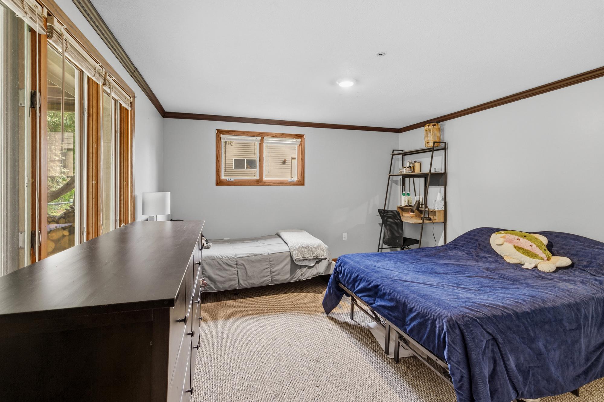 Lower level bedroom #5.