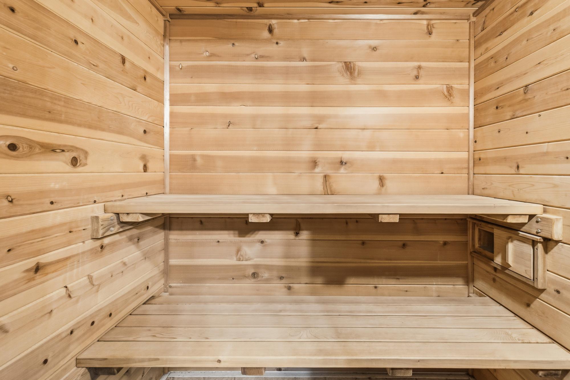 Relax and enjoy the health benefits of a sauna!