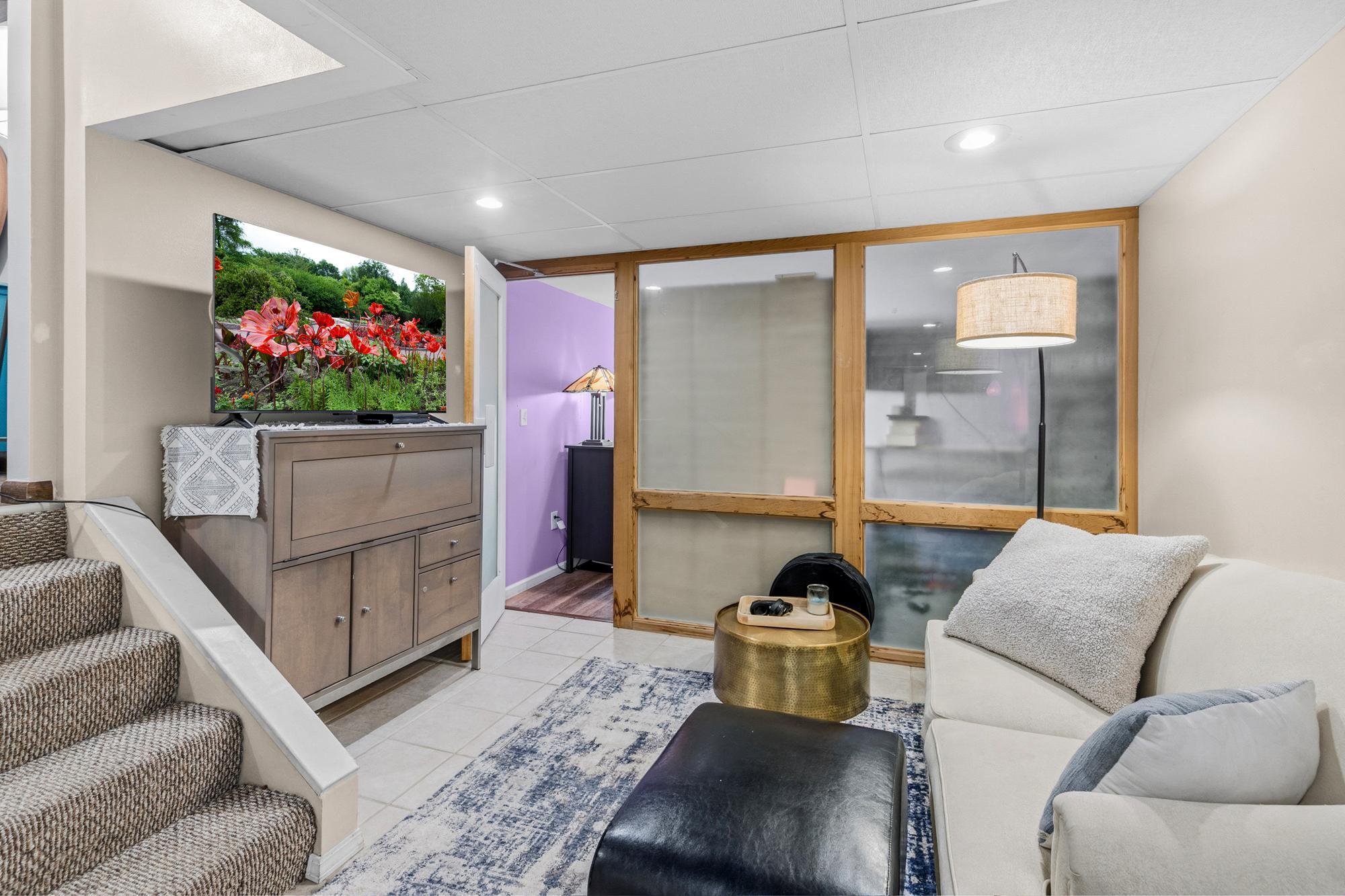 Flex room in the basement.