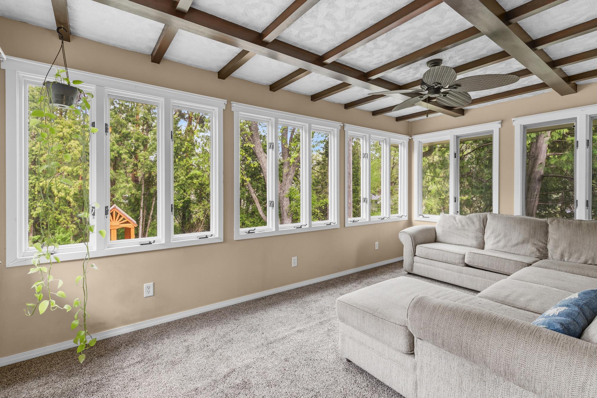 Fantastic sunroom overlooking the yard!