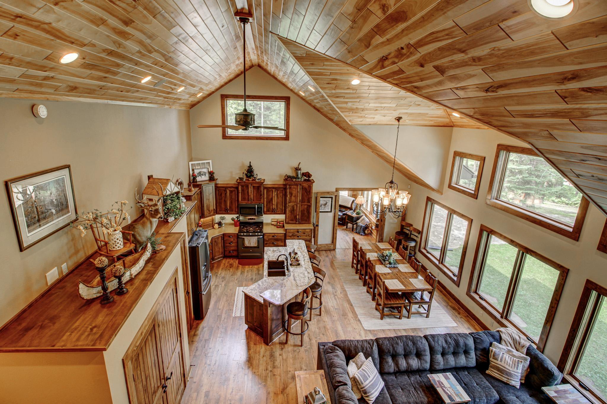 Landing overlooking Kitchen-LR