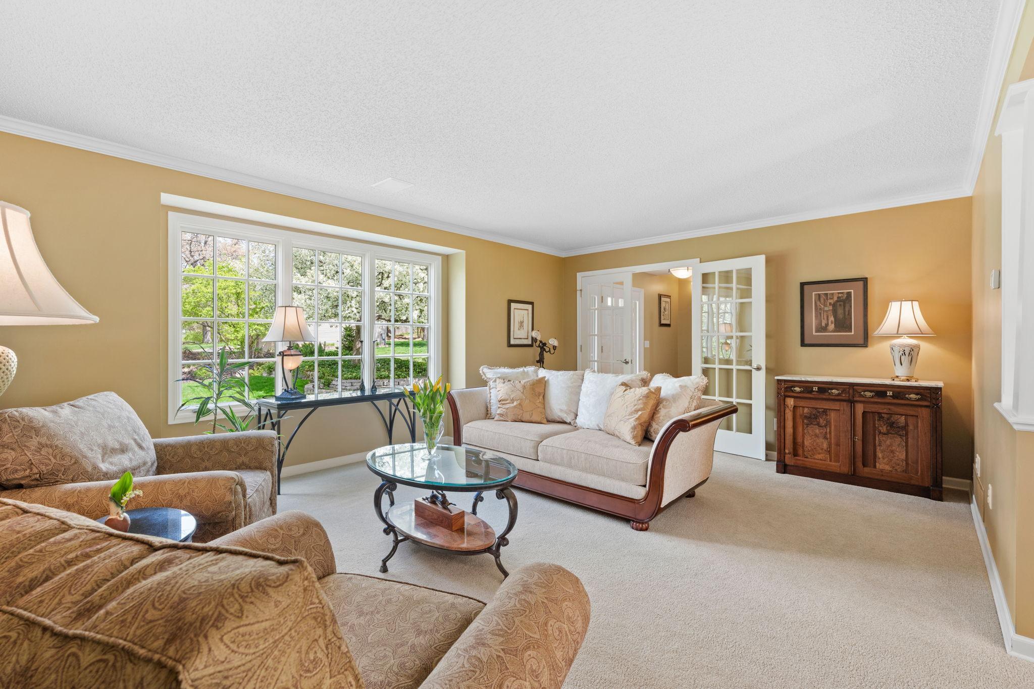 Bright and sunny main level living room