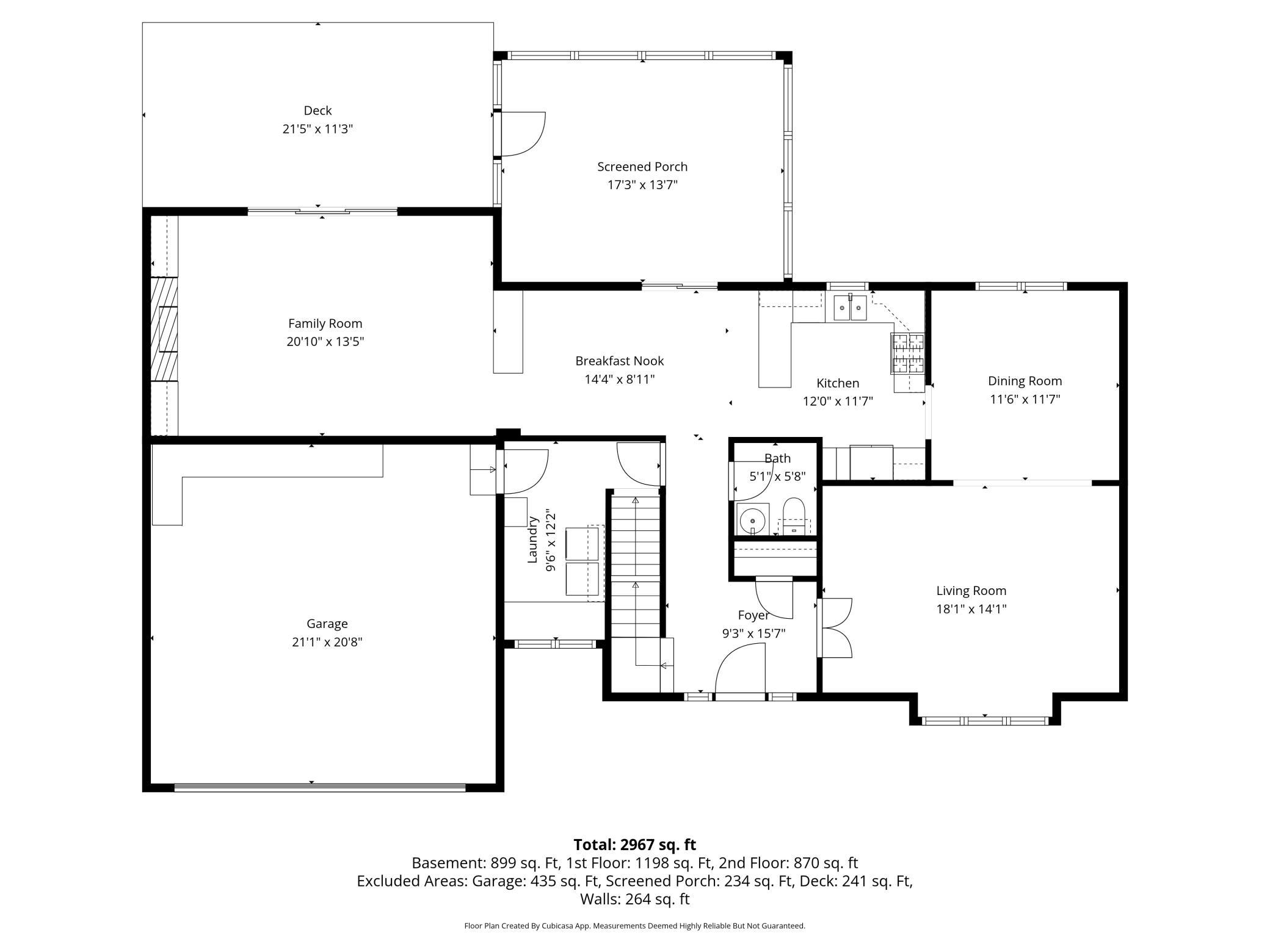 Main level floor plan