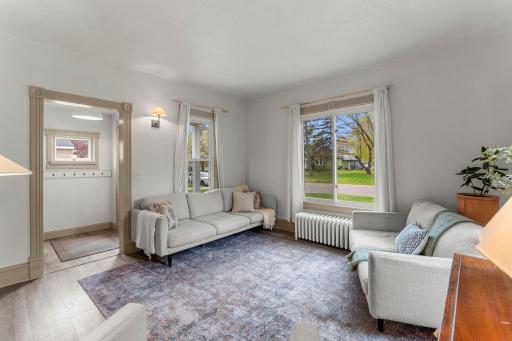 Bright and comfortable gathering space ideal for both daily living and entertaining.