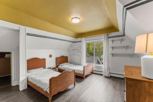 The third bedroom includes additional storage space within the closet, making it ideal for a bedroom, office, or hobby room.