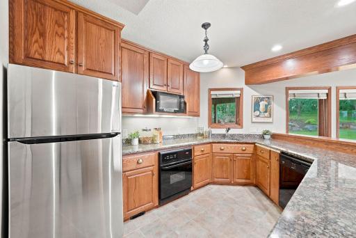 This kitchenette create a great guest suite in the lower level.