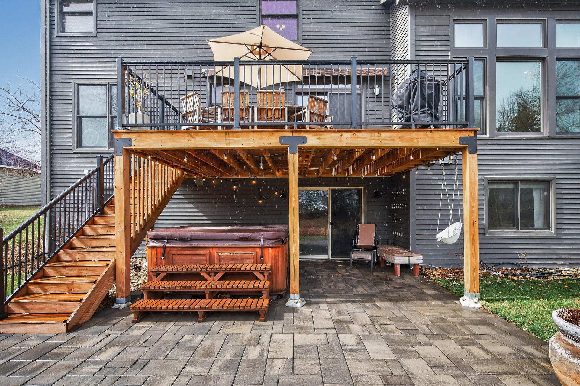 New deck and paver patio
