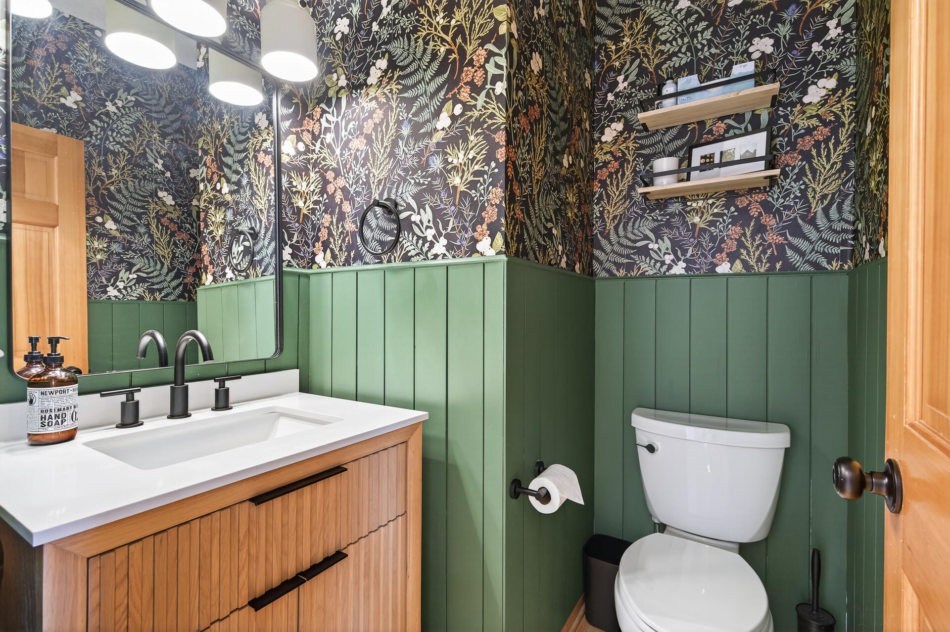 Main level half bath