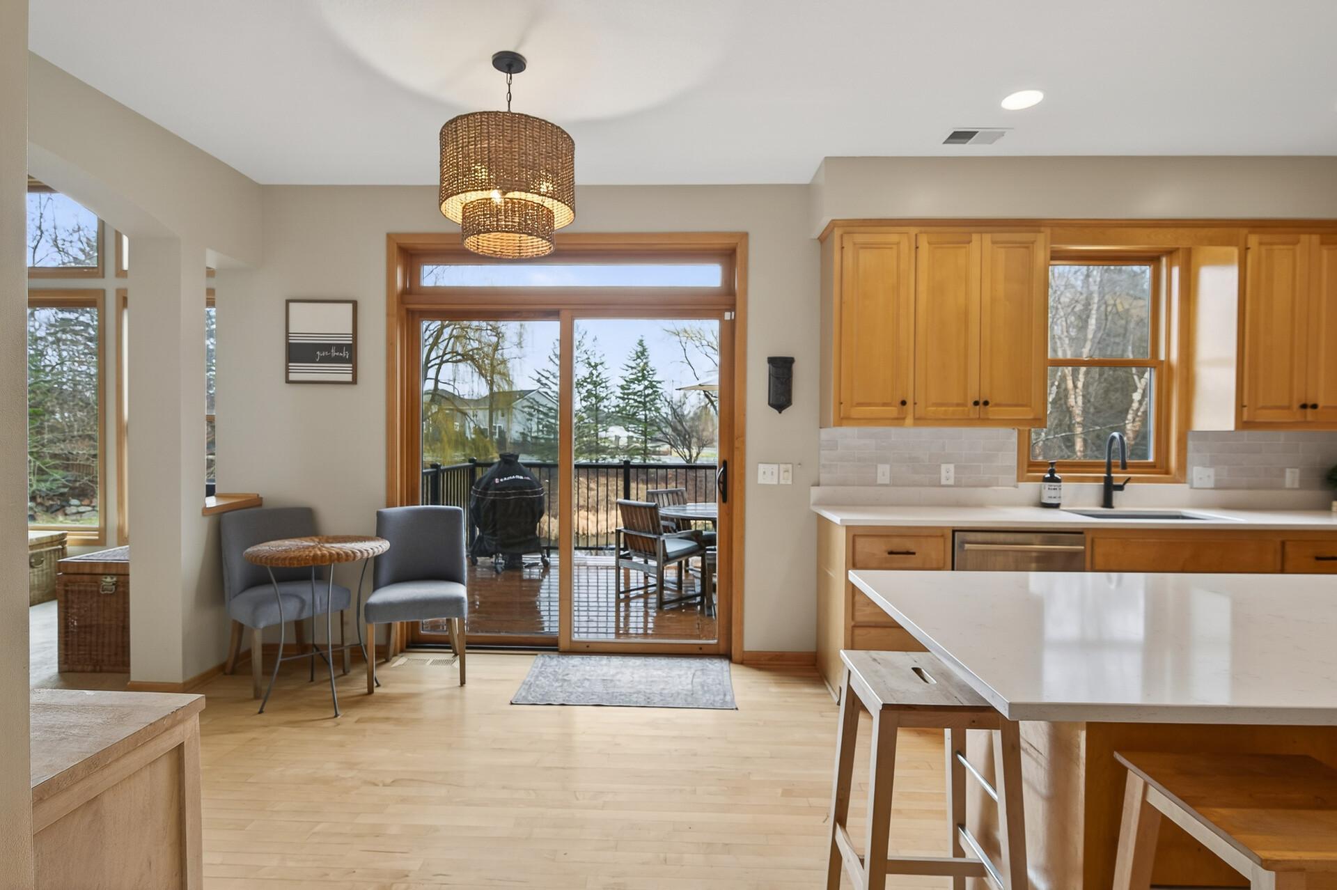 Enough room for a secondary eating area