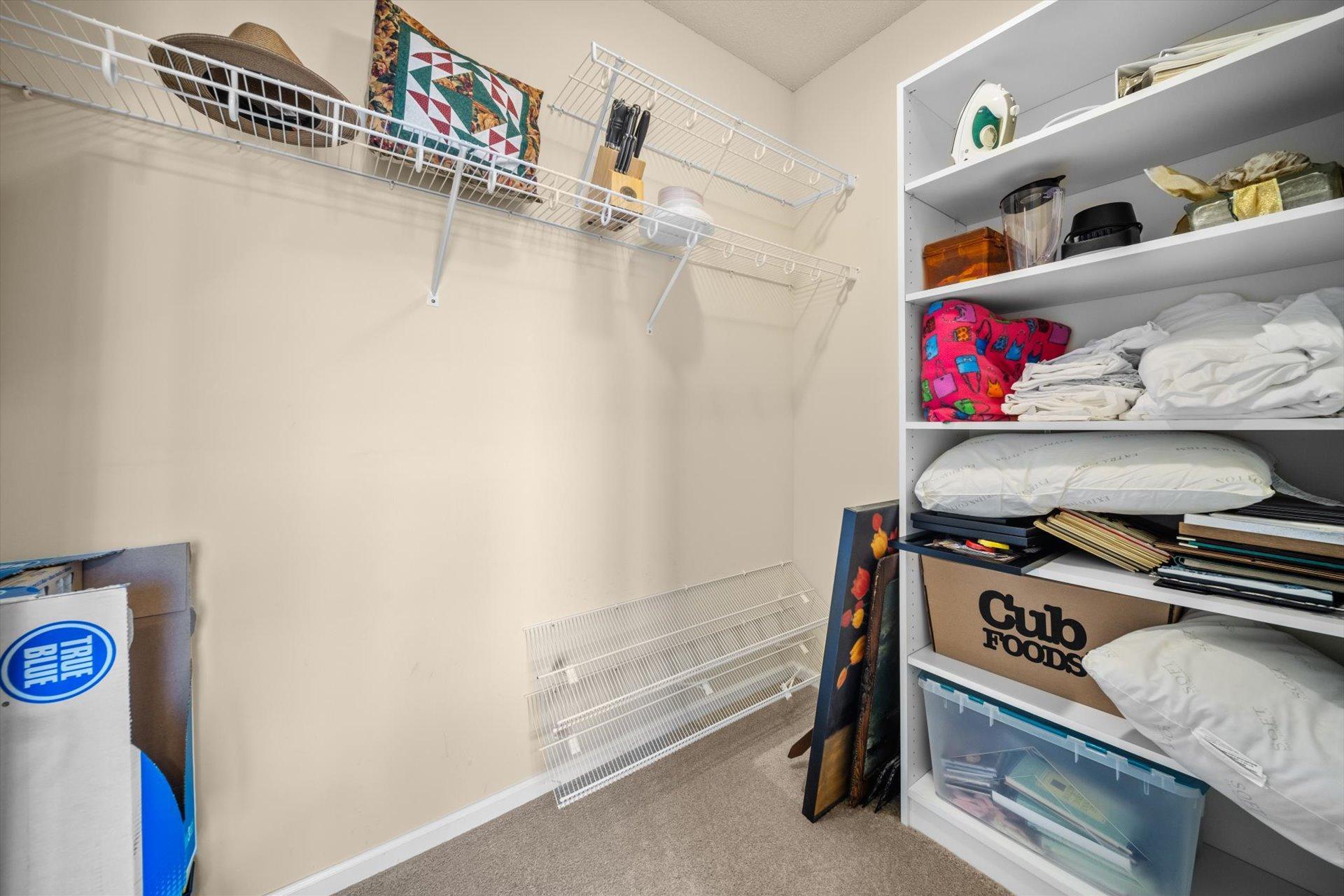 Large Walk-in Primary Closet