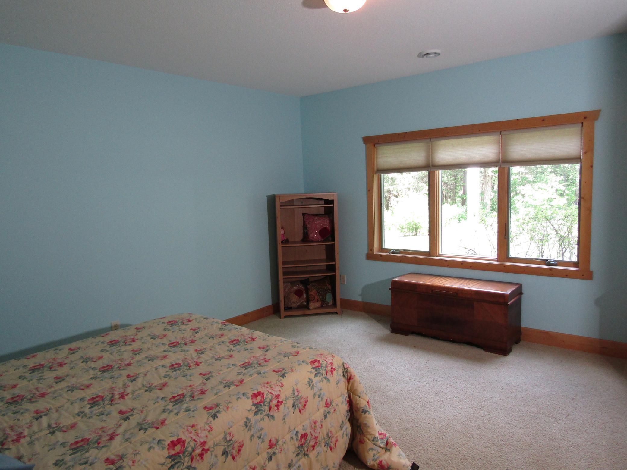 Bedroom 2 in lower-level with walk-in closet.