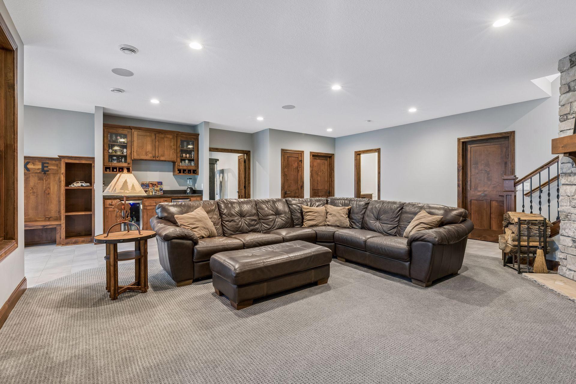 Spacious family room ready to entertain.