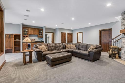 Spacious family room ready to entertain.
