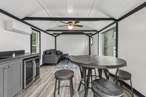 The boat house has A/C making it the perfect place to take a break from the summer heat.