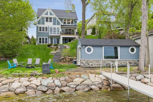 60 feet of pristine West-facing lakeshore along Spring Park Bay of Lake Minnetonka.