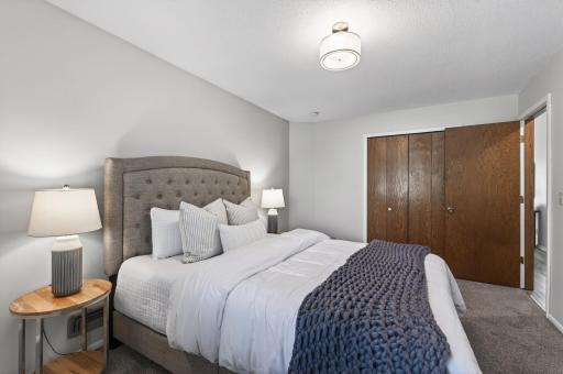 Generous closet space in 2nd bedroom as well