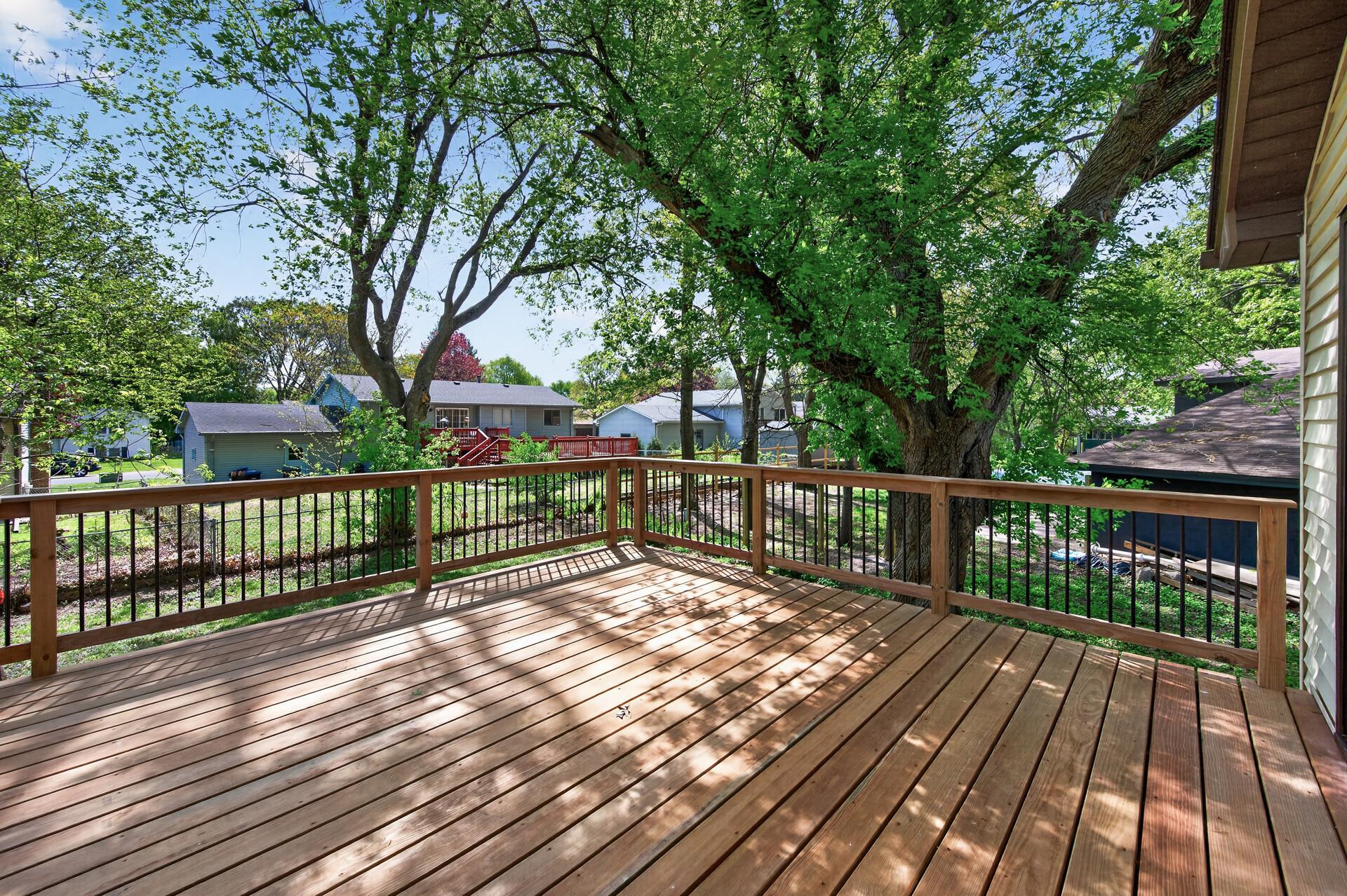 Incredibly spacious brand new deck in May of 2026