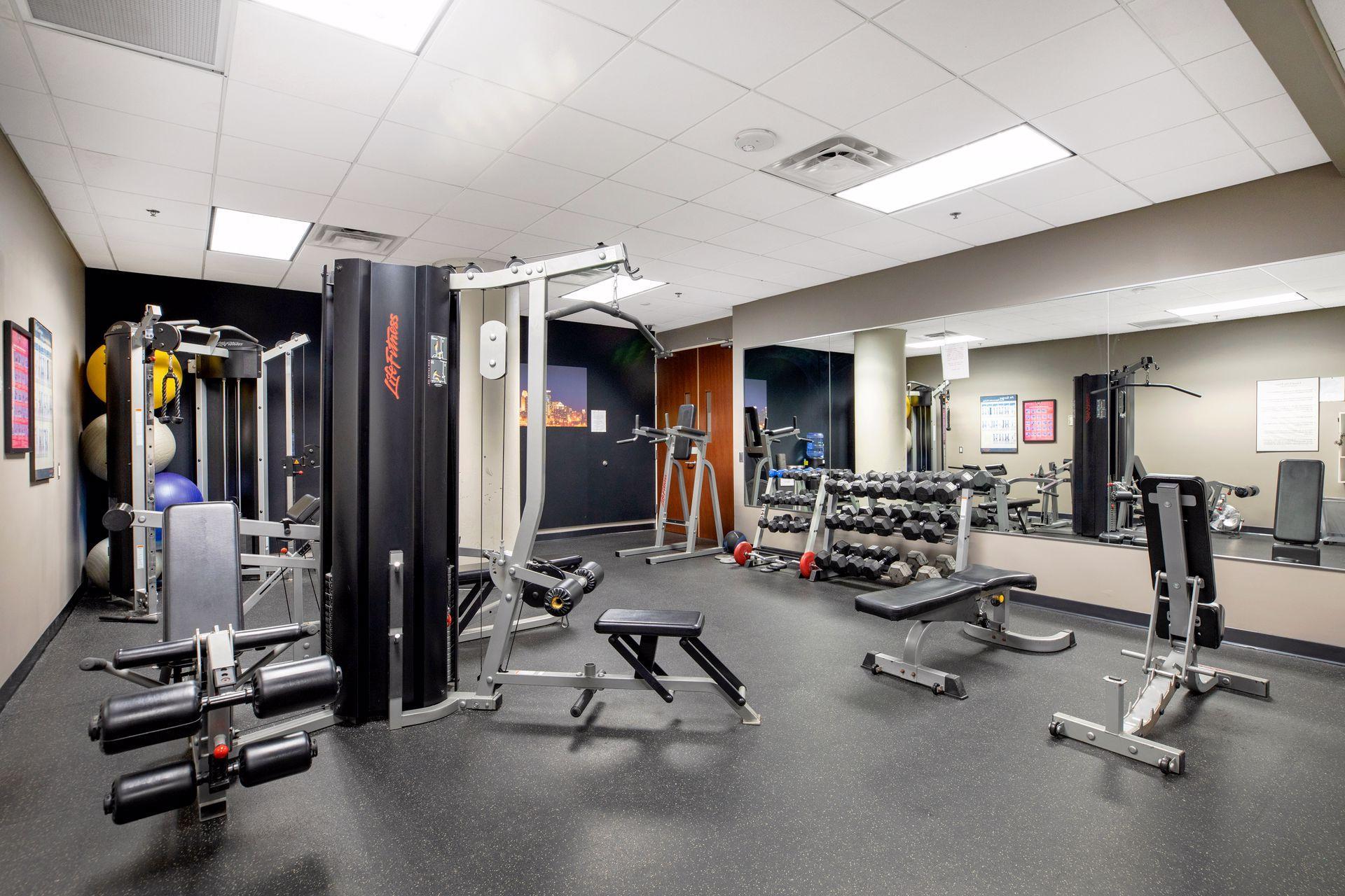 24-Hour Fitness Center.