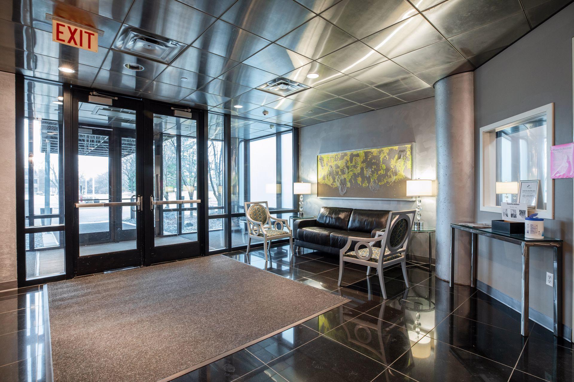 Modern and secure entrance to Cloud 9 Skyflats.