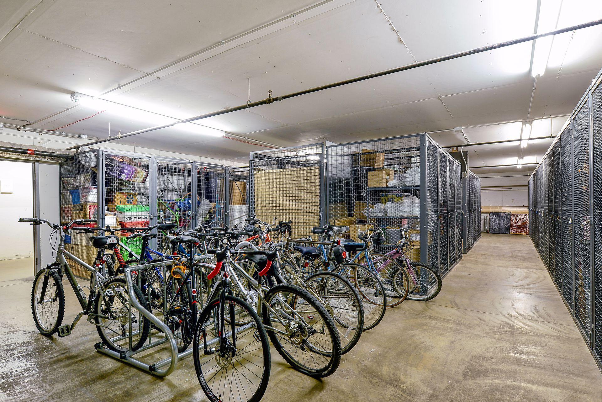 Spacious Storage Area & Bike Racks.