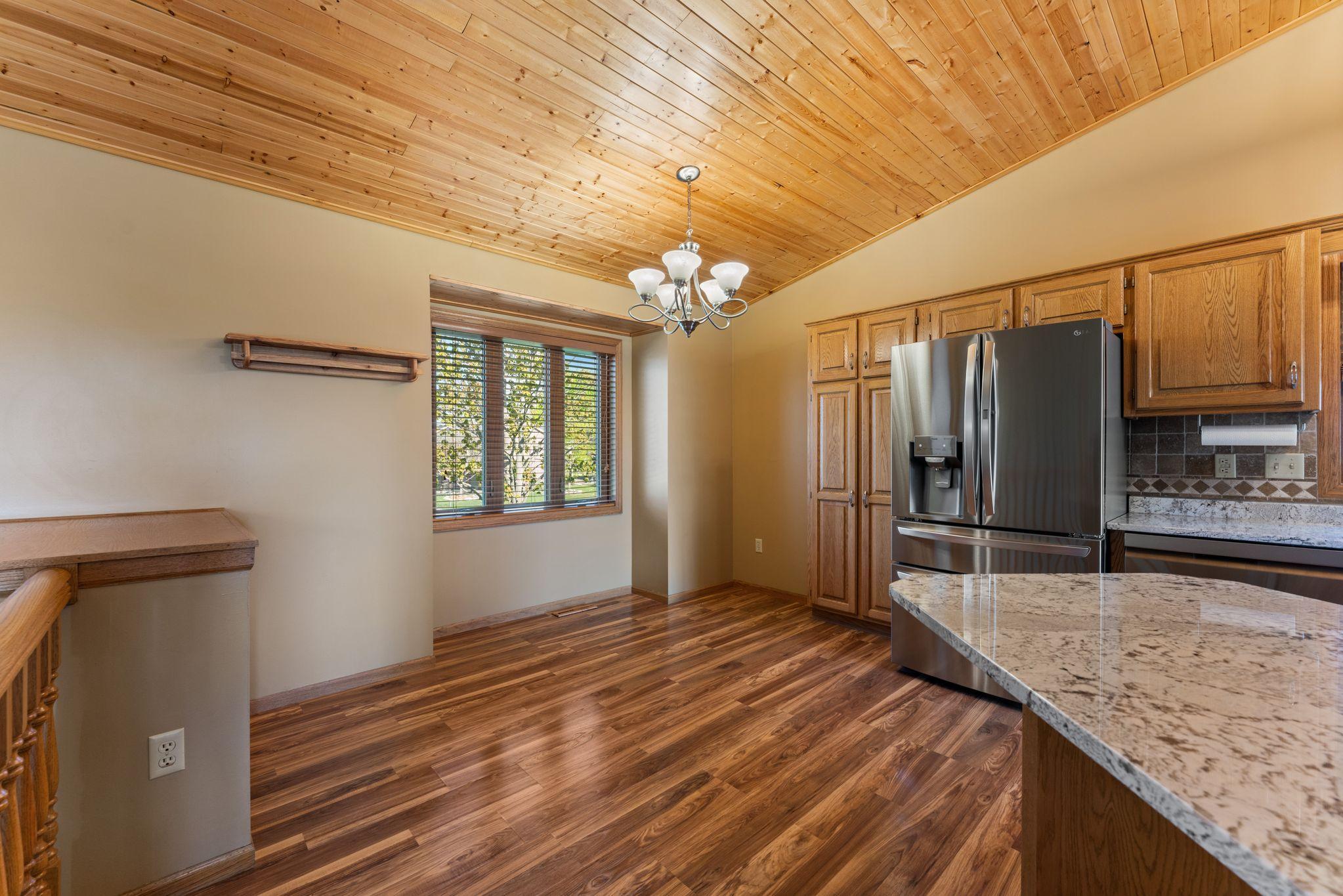Dining area open to kitchen