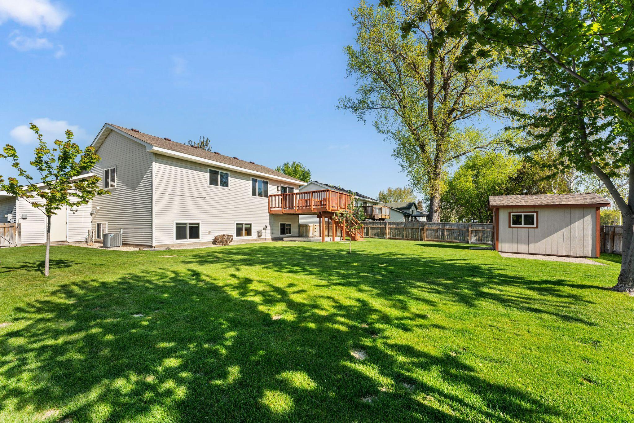 Large backyard