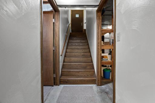 Basement entrance from garage