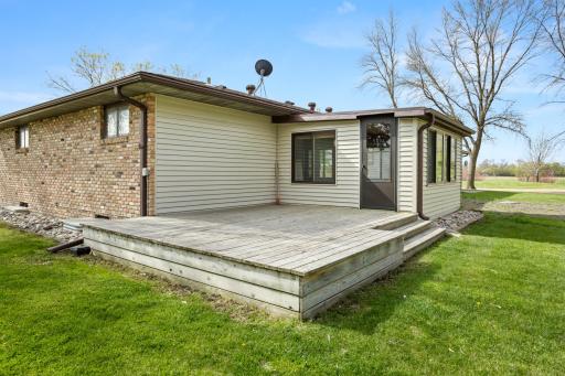 Deck off sunroom