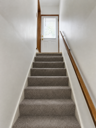 Steps from lower level to the side entry.