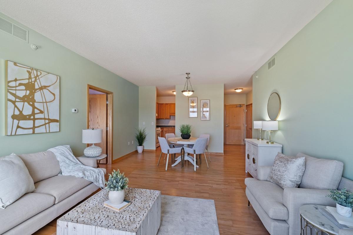 An open floor plan gives you loads of options for how you'd like to arrange your furniture.