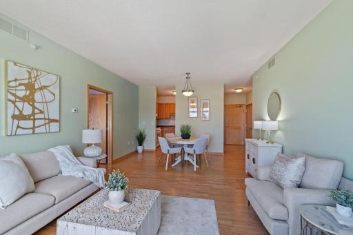 An open floor plan gives you loads of options for how you'd like to arrange your furniture.