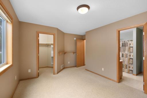 The floor plan offers a easy flow for furniture placement and access to walk-in and bath