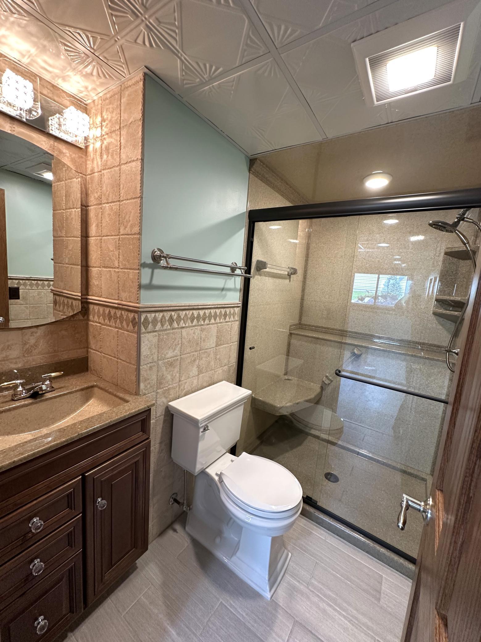 Updated Lower Level 3/4 Bathroom