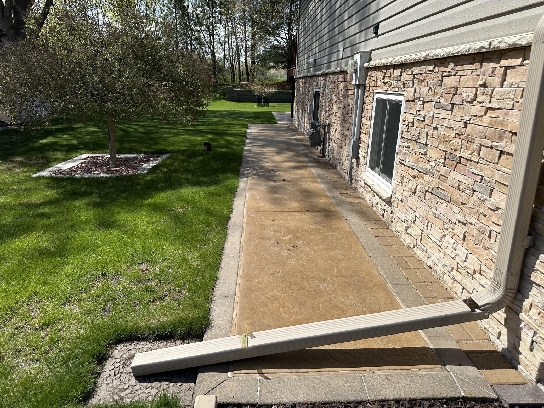 East Stamped Colored Concrete Walk