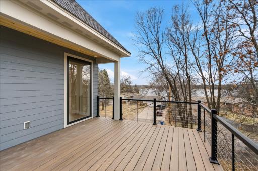 Large Deck for overlooking Bald Eagle Lake! This is a photo of a previous build by Hampton Companies.