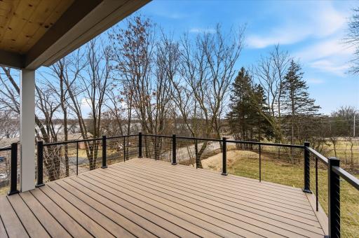 Larger deck option for overlooking the lake!