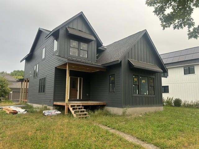 Photo of under construction home in Hugo to be completed around end of October.